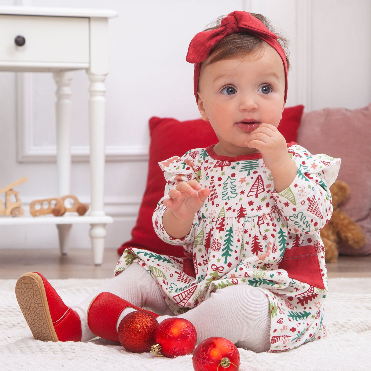 Cozy Christmas Dress - HoneyBug