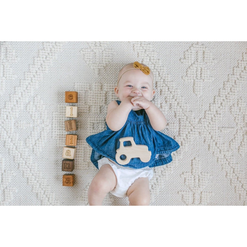 Tractor Wooden Grasping Toy - HoneyBug