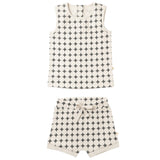 Organic Tank & Tee Shorts Set - Mod Dots - HoneyBug 
