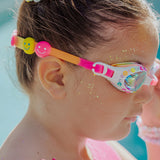 Positively Pink Smile Girl Kids' Swim Goggles - HoneyBug 