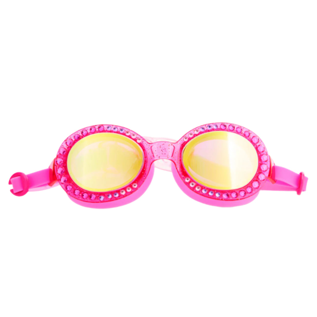 Pink Passion Sparkling Summer Girl Kids' Swim Goggles - HoneyBug 