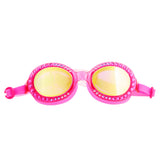 Pink Passion Sparkling Summer Girl Kids' Swim Goggles - HoneyBug 