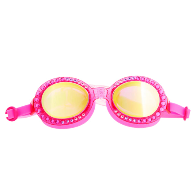 Pink Passion Sparkling Summer Girl Kids' Swim Goggles - HoneyBug 