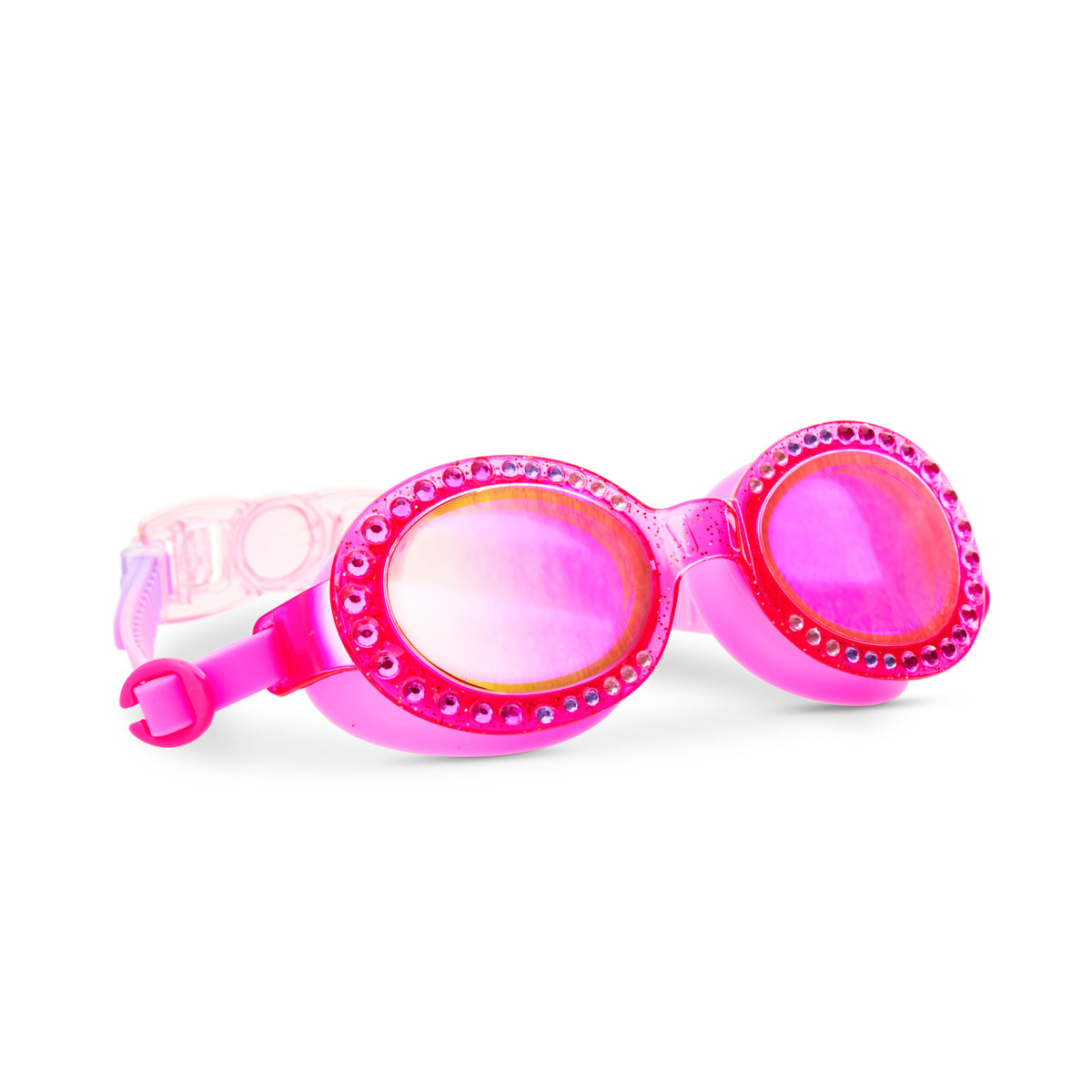 Pink Passion Sparkling Summer Girl Kids' Swim Goggles - HoneyBug 