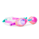 Pink Paradise Tropical Getaway Girl Kids' Swim Goggles - HoneyBug 