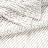 Chunky Knit Throw Blanket - Ivory - HoneyBug 