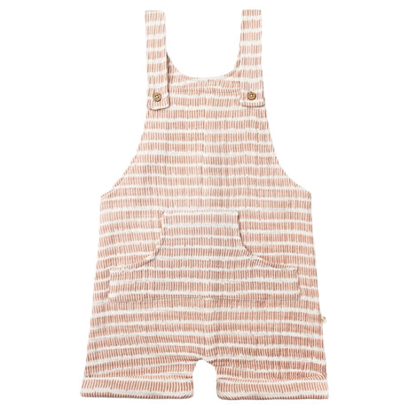Organic Shortalls - Dash Lines - HoneyBug 