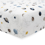 Stretch Knit Crib Sheet - Planets - HoneyBug 