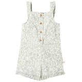 Organic Flutter Jumpsuit - Sage Floral - HoneyBug 