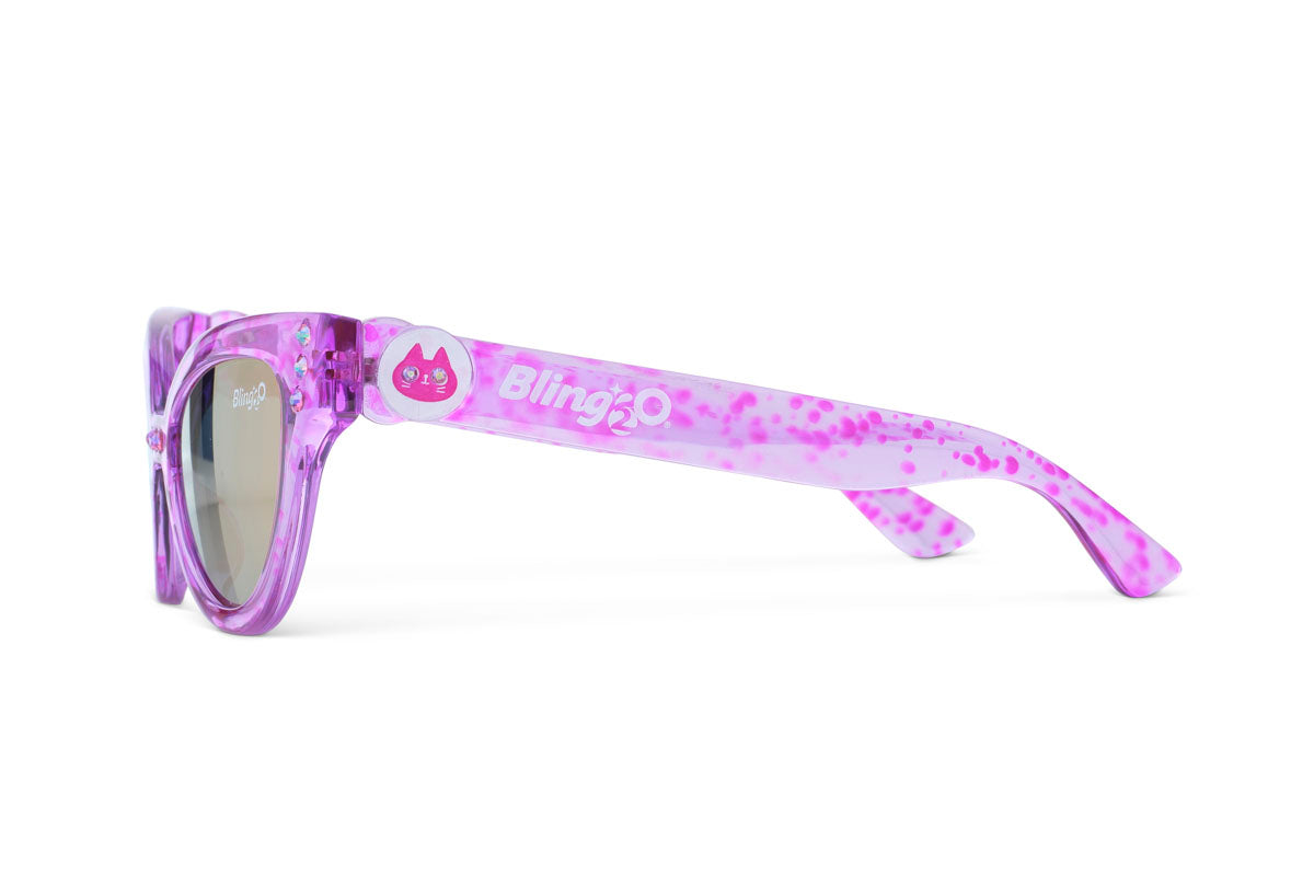 Misty Magenta Malibu Beach Kids' Sunglasses - HoneyBug 