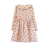 Girls Adelaide Velvet Tie Dress | Autumn Floral - HoneyBug 