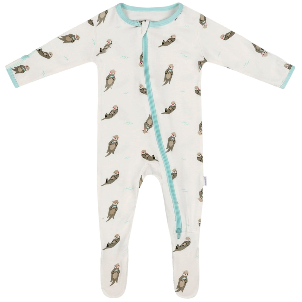 Otter Zippered Footie - HoneyBug 