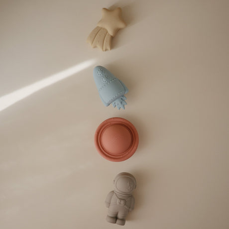 Space Mold Free Bath Play Set - 4 Pack - HoneyBug 