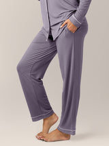 Clea Bamboo Long Sleeve Pajama Set | Granite - HoneyBug 