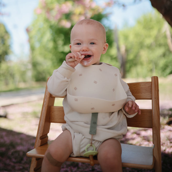 Silicone Baby Bib - Pretzel - HoneyBug 