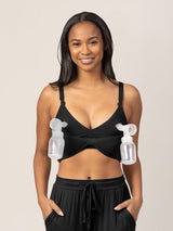 Signature Sublime® Contour Hands-Free Pumping & Nursing Bra | Black - HoneyBug 