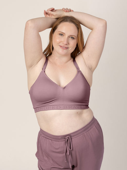 Signature Sublime® Contour Hands-Free Pumping & Nursing Bra | Twilight - HoneyBug 