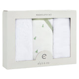 3 Pack Washcloth Set - Sage Pear - HoneyBug 