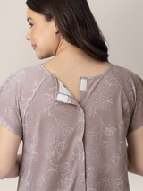 Universal Labor & Delivery Gown | Lilac Bloom - HoneyBug 