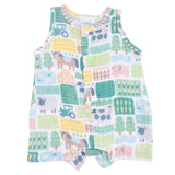 Patchwork Farm - Sleeveless Shortie Romper