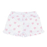 Pink Heart Print Shorts