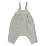 Solid Muslin Desert Green - Tie Back Romper
