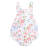 Cute Little Roses - Ruffle Sunsuit