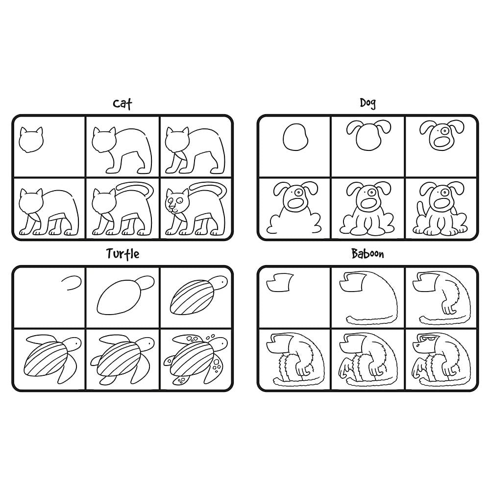 How to Draw 101 Animals (Spiral Bound) - HoneyBug 