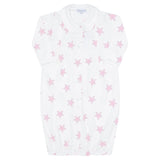Pink Stars Print Converter Gown