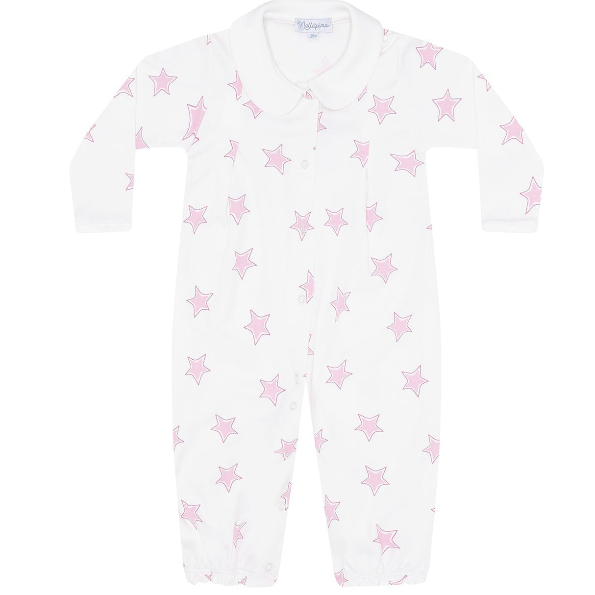 Pink Stars Print Converter Gown