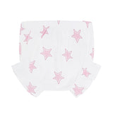 Pink Stars Print Diaper Cover Set