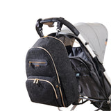 Convertible Tweed Diaper Backpack
