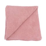 Chenille - Rose Blanket with Striped Texture
