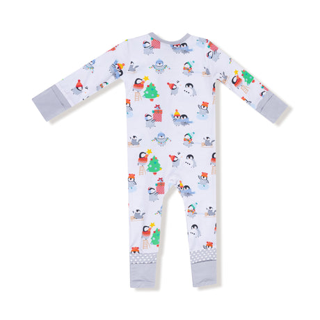 Holiday Penguins - Convertible Romper - HoneyBug 