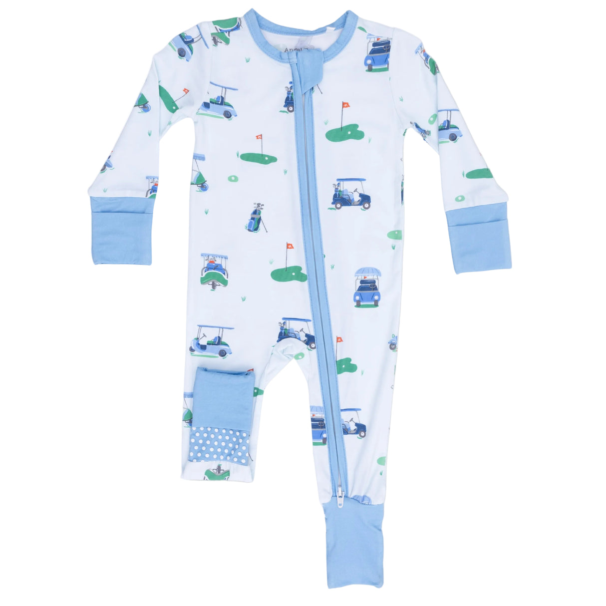 Vintage Golf Carts Blue - Convertible Romper