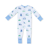 Vintage Golf Carts Blue - Convertible Romper