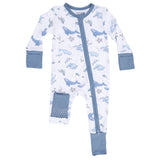 Watercolor Blue Whales - Convertible Romper