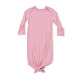 Solid Rose Elegance - Knotted Gown and Headband