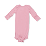 Solid Rose Elegance - Knotted Gown and Headband