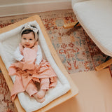 Peony Ribbed Stretch Swaddle