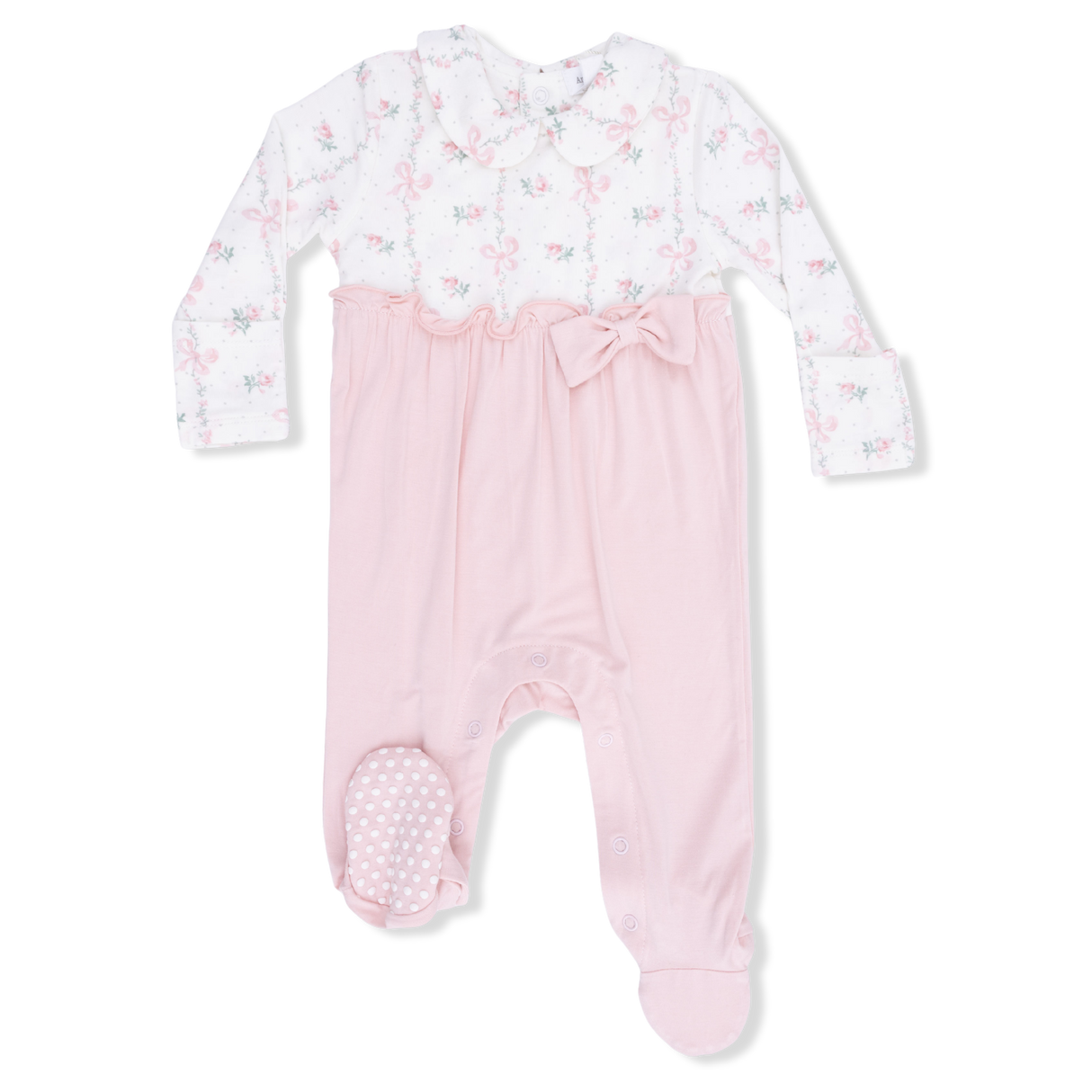 Dainty Buds and Bows - Bow Footie