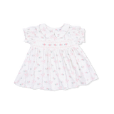 Dainty Buds and Bows - Smocked Dress Set and Headband