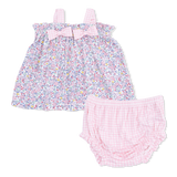 Elizabeth's Garden - Top with Bows and Ruffle Leg Bloomer
