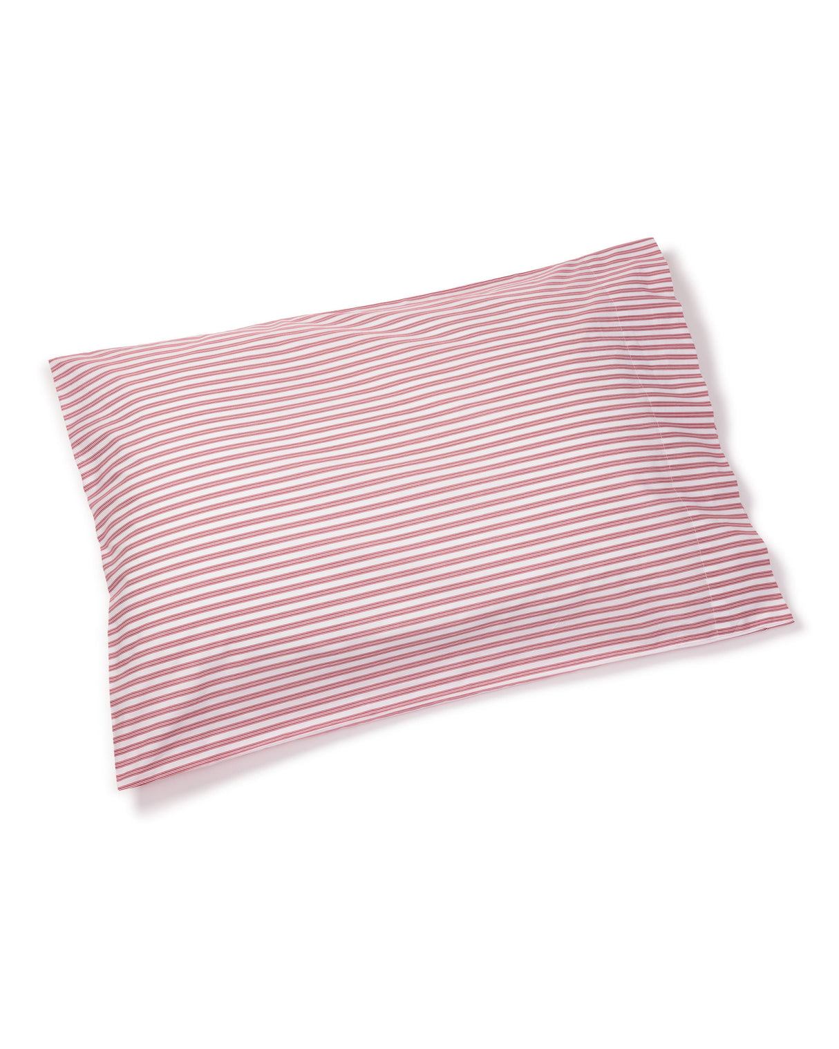 Luxe Premium Percale Bed Sheets in Antique Red Ticking - HoneyBug 