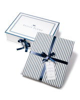 Luxe Premium Cotton Navy French Ticking Bed Sheets - HoneyBug 