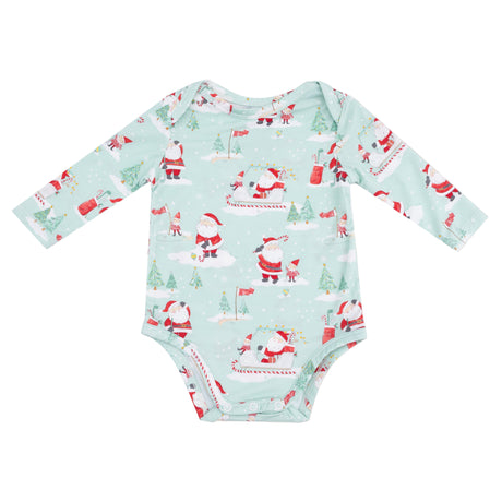 Golfing Santa and Elves - Lap Shoulder Bodysuit - HoneyBug 