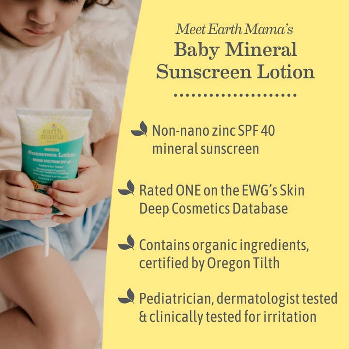 Baby Mineral Sunscreen Lotion - SPF 40 - HoneyBug 