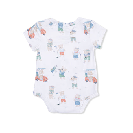 Golfing Teddy Bears - Short Sleeve Bodysuit