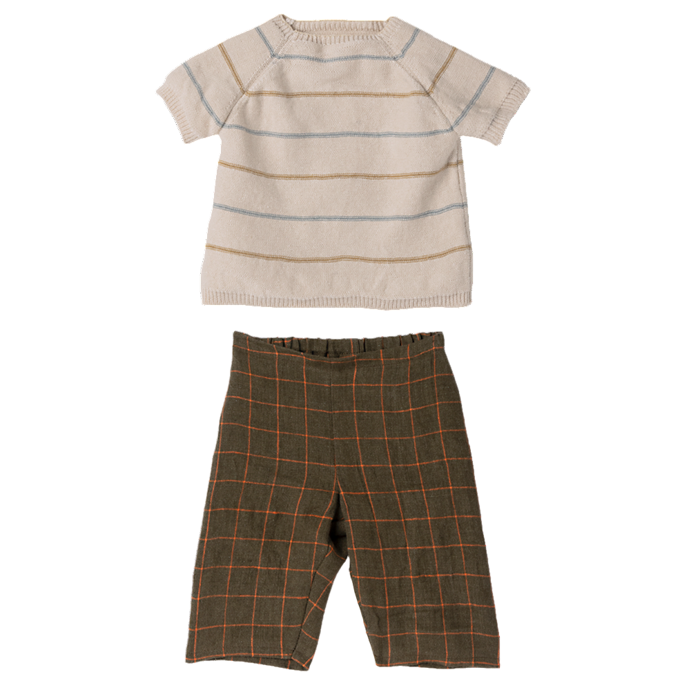 Doll Pants and Knitted Shirt - Size 5 - HoneyBug 