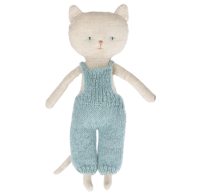 Kitten in Overalls - Blond - HoneyBug 